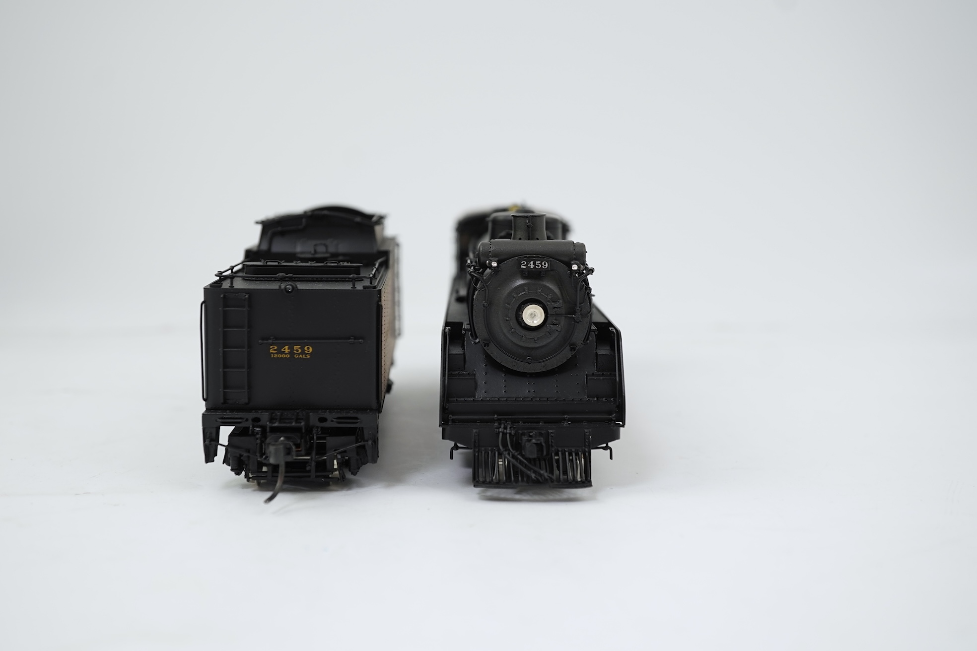A boxed HO gauge Division Point model of Canadian Pacific Railway G-3h, 2459, 4-6-2 locomotive with bogie tender, powered for two rail operation.